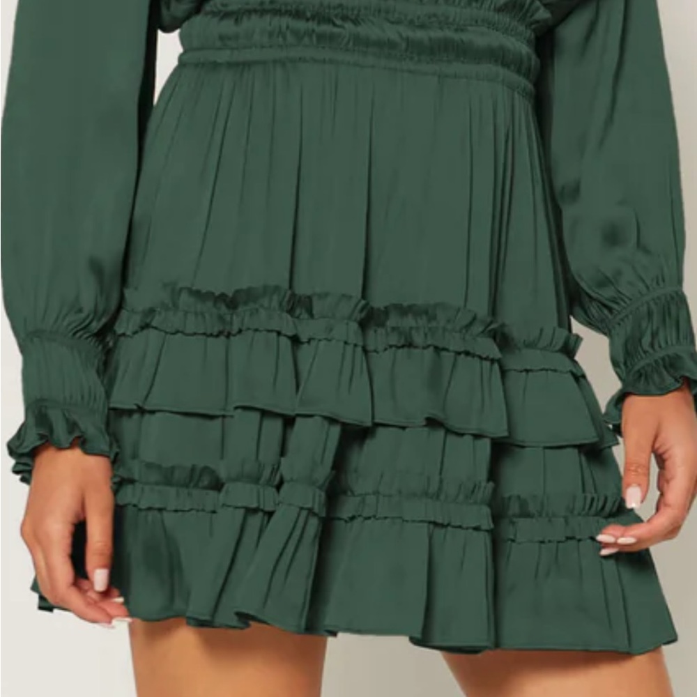 Current air dark green skirt, size M